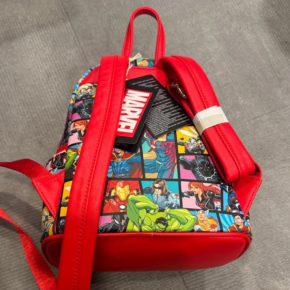 Loungefly Marvel Comic Heroes Colorful Mini Backpack Brand New with Tags